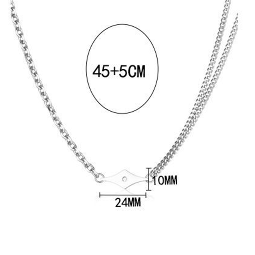 链长45cmx尾链5cmx吊坠长度24mmx吊坠宽度10mm
